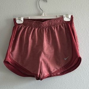 Monochromatic Nike running shorts